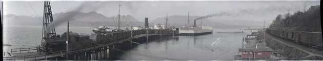 view of terminal dock showing a cpr train and ships 5456684819 o