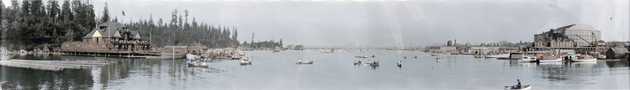 view of coal harbour showing the vancouver rowing club and the denman arena 5457282678 o