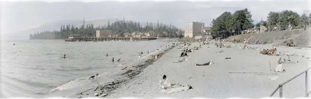 view of english bay beach and pier showing englesea lodge sylvia court apartments and the bathhouse 5457279004 o